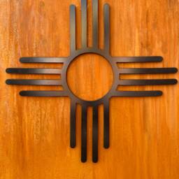 Metal Zia Sign - Wall Hanging New Mexico Art - thumbnail 2