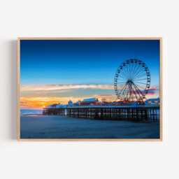 Blackpool Pier Photography Print, UK Seaside Wall Art Poster, Coastal Travel Decor - thumbnail 2