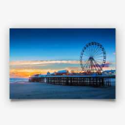 Blackpool Pier Photography Print, UK Seaside Wall Art Poster, Coastal Travel Decor - thumbnail 3