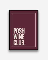 Posh Booze Club Kitchen Wall Art Prints Posters Pictures Contemporary Typography Bold/Frame Not Included - thumbnail 1