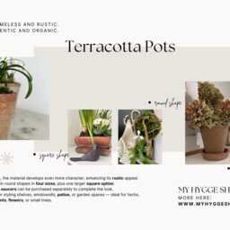 Rustic Terracotta Plant Pot With A Wall Hanging Belt For Farmhouse Style Kitchen - thumbnail 2