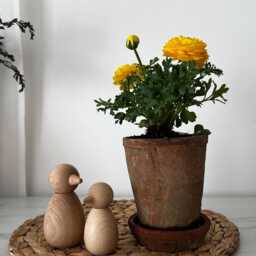 Rustic Terracotta Plant Pot With A Wall Hanging Belt For Farmhouse Style Kitchen - thumbnail 3