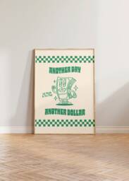 Retro Wall Art, Office Print, Cartoon Poster, Another Day Dollar Funny Vintage Prints, Work Gift, Cool Art - thumbnail 1