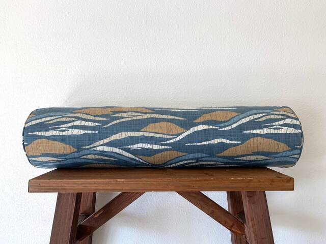 Slate Blue Landscape Pillow Cover - Robert Allen Lotus Hill - image 1