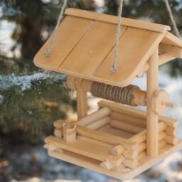 Twirl Squirrel Feeder, House, Home, Flying Squirrel Box, Wildlife, Bird Garden Gift, Handcrafted Art - thumbnail 4