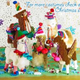 Small Angel Peruvian Stuffed Alpaca Christmas Tree Ornament - Gift Ideas, Handmade Decoration - thumbnail 2