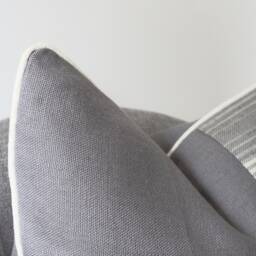 Linen Cushion Cover, Pure Natural Soft Linen, Stripe Scatter Cushions, Decorative Fabric - thumbnail 2