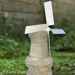 Large Bronze Windmill Statue Concrete Garden Decoration Rustic Farmhouse Yard Art Outdoor Sculpture Farm & Home Ornament - thumbnail 3