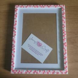 Colourful Sakura Cherry Blossom Clay Slices Photo Frame 5 X 7 Inches With Border, 6 8 Without Border - thumbnail 3
