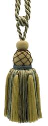 "D??copro Curtain & Drapery Tassel Tieback, Length 9 1/2"" - 24cm, Spread 30" - thumbnail 3