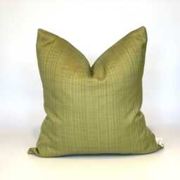 Handmade Shimmer Green Cushion Cover, Reclaimed Fabric - thumbnail 2