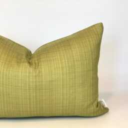 Handmade Shimmer Green Cushion Cover, Reclaimed Fabric - thumbnail 4