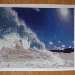 Big Sea Wave Beach Summer Blue Sky Diamond Painting Finished Wall Decor Embroidery Cross Stitch Completed Rhinestone Needlework Mosaic Art - thumbnail 2