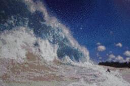 Big Sea Wave Beach Summer Blue Sky Diamond Painting Finished Wall Decor Embroidery Cross Stitch Completed Rhinestone Needlework Mosaic Art - thumbnail 1