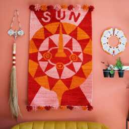 "Woven Kenyan Wall Hanging Rug " - thumbnail 1