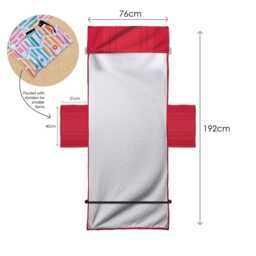 Manchester Red - 1999 Home Kit Football Sunbed Towel With Pockets - thumbnail 3