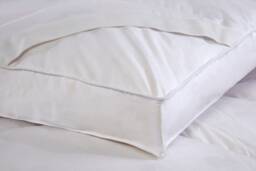 White Goose Feather Down Mattress Topper, Hotel Quality Cotton Casing
