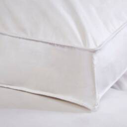 White Goose Feather Down Mattress Topper, Hotel Quality Cotton Casing - thumbnail 2