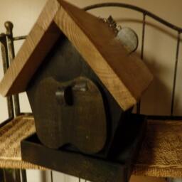 Whimsical Rustic Bear Bird Feeder Small - thumbnail 3