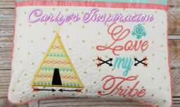 Love My Tribe Bundle Storybook Pillow Designs - 5x7 Design Includes 2 Digital Designs Teepee Applique - thumbnail 1