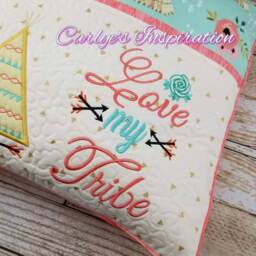 Love My Tribe Bundle Storybook Pillow Designs - 5x7 Design Includes 2 Digital Designs Teepee Applique - thumbnail 4