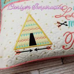Love My Tribe Bundle Storybook Pillow Designs - 5x7 Design Includes 2 Digital Designs Teepee Applique - thumbnail 3
