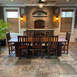 Rustic Farmhouse Dining Table - thumbnail 4