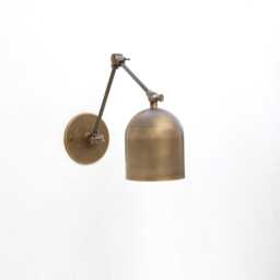 Brass Adjustable Wall Sconce Light, Solid Swivel Ul Listed, No.0239 - thumbnail 2