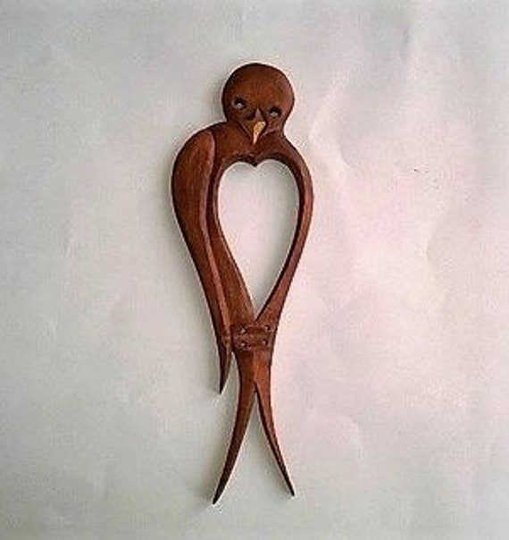 Linden Wood Carving Swallow Handmade Wall Art - 9.8 In - image 1