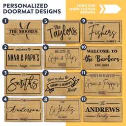 Personalized Family Name Gift, Welcome Mat, Customised Gifts For Home - thumbnail 2