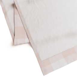 Buffalo Check Curtain Panel - Large Plaid Blush Custom Pink & White Gingham By Peacoquettedesigns - thumbnail 4