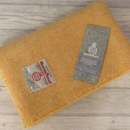 Harris Tweed Blanket, Yellow , Large Blanket - thumbnail 2