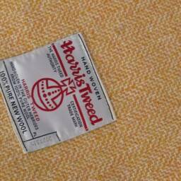 Harris Tweed Blanket, Yellow , Large Blanket - thumbnail 4