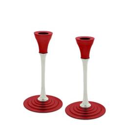Personalize Aluminum Candlesticks - Colorful Jewish Holiday Gift - thumbnail 2