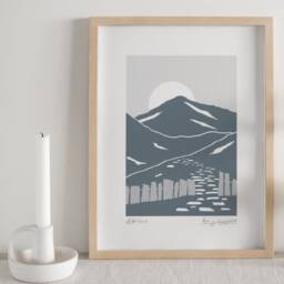 Print Am Y Mynydd, To The Mountain Print, Yr Wyddfa, Eryri, Cymraeg, Welsh Gifts - thumbnail 2