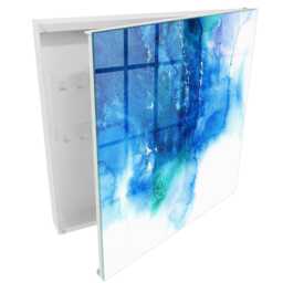 Blue Waves Key Cabinet For Home, Box Abstract Abstraction, People Who Value Peace & Nature - thumbnail 2