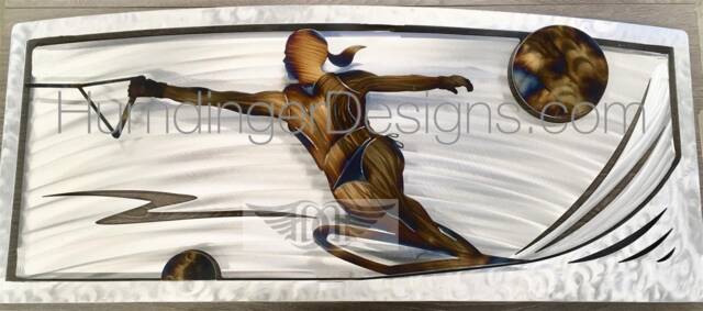 Water Skier Wall Art Decor - image 1
