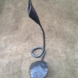 Hand Forged Iron Calla Lily, Railroad Spike Flower - thumbnail 3