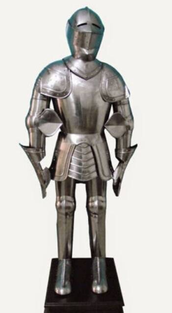 Medieval Templar Knight Full Suit Of Rare Armor W/Sword Combat Body Armour - image 1