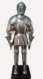 Medieval Templar Knight Full Suit Of Rare Armor W/Sword Combat Body Armour - thumbnail 1