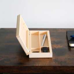 Wooden 3 Section Pencil Box - Crayon Brush Divider Storage Case 22 X 8.5 3.2 cm Unpainted Desk Organiser School Gift - thumbnail 3