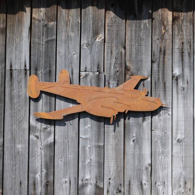 Rusty Metal Avro Shackleton Plane Wall Art, Aviation Gift