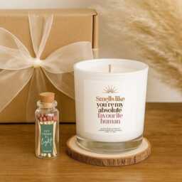 Friend Candle Gift Set Aromatherapy Soy Wax & Matches - thumbnail 2