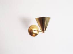 Brass Modern Wall Sconce - Hallway Lighting Bathroom Minimalist Mid Century Bedside