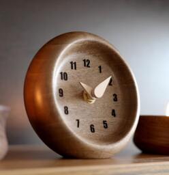 Handcrafted Walnut Wood Table Clock A Timeless Addition To Your Space
