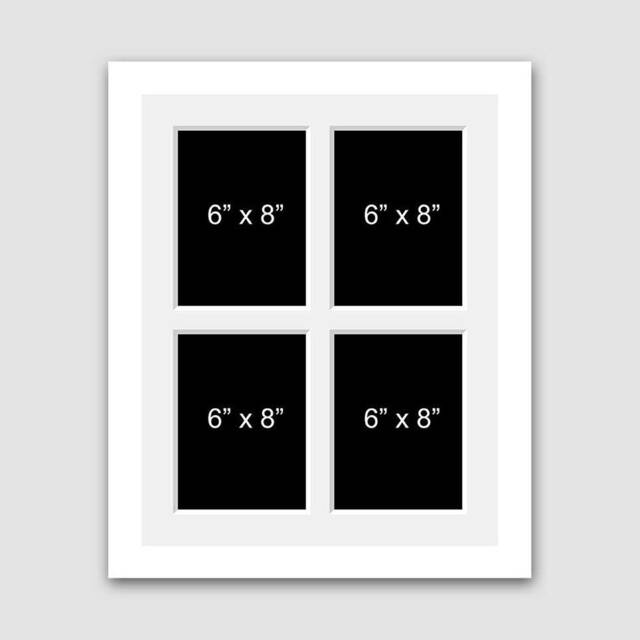 "Multi Photo Picture Frame - Holds 4 8""x6" - image 1