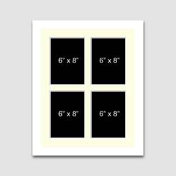 "Multi Photo Picture Frame - Holds 4 8""x6" - thumbnail 2