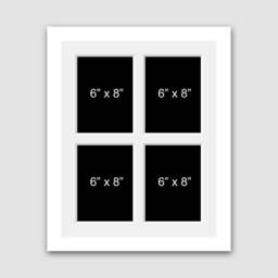 "Multi Photo Picture Frame - Holds 4 8""x6"