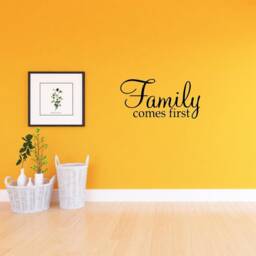 Vwaq Family Comes First Wall Decal Art Home Decor Vwaq-1655 - thumbnail 1