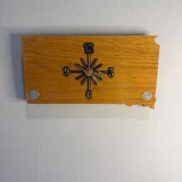 South Dakota Handmade State Quarter Clock With Inlaid Quarters. Fully Customizable - thumbnail 2